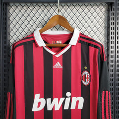 Camiseta AC Milan (Manga Larga) 09/10 Retro - TIENDA LUXSHOP